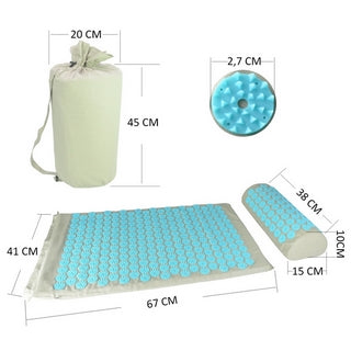 ACUPRESSION MAT WITH CUSHION AND COVER